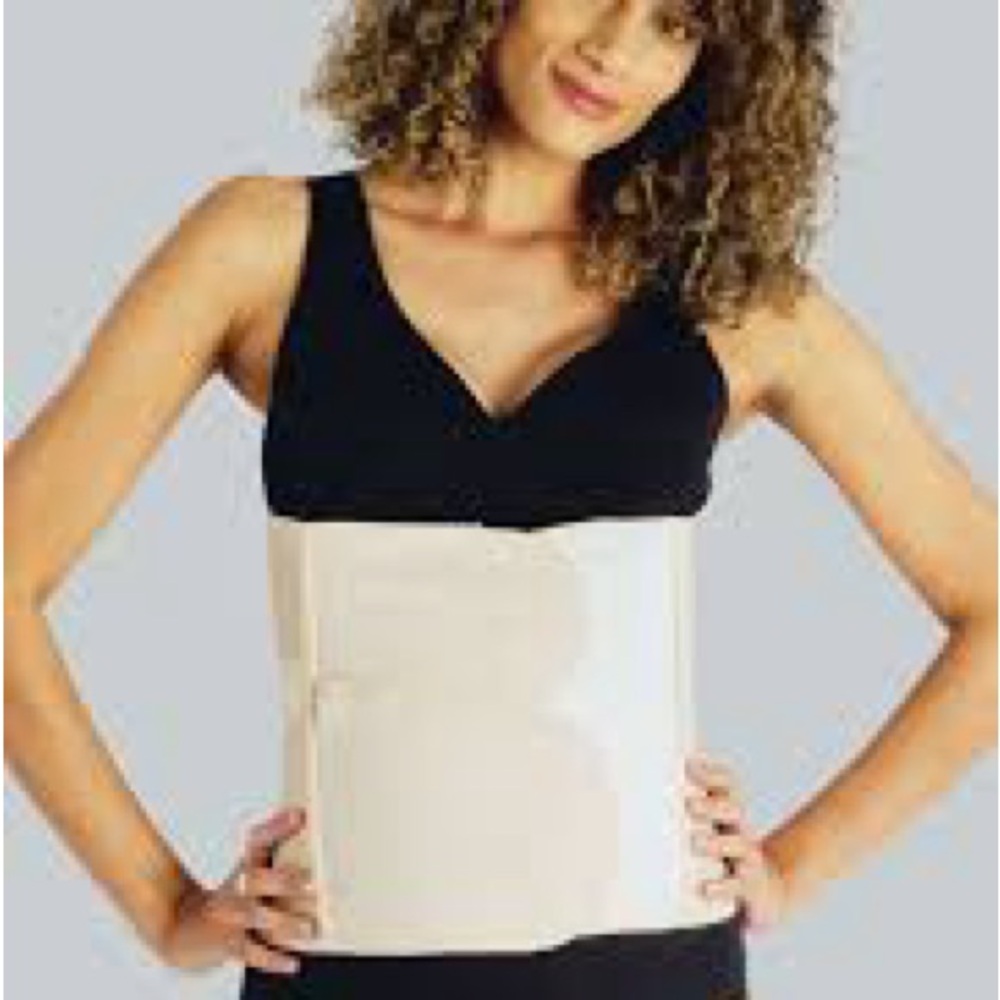 Belly Bandit Luxe Postpartum Belly Wrap Almond Medium